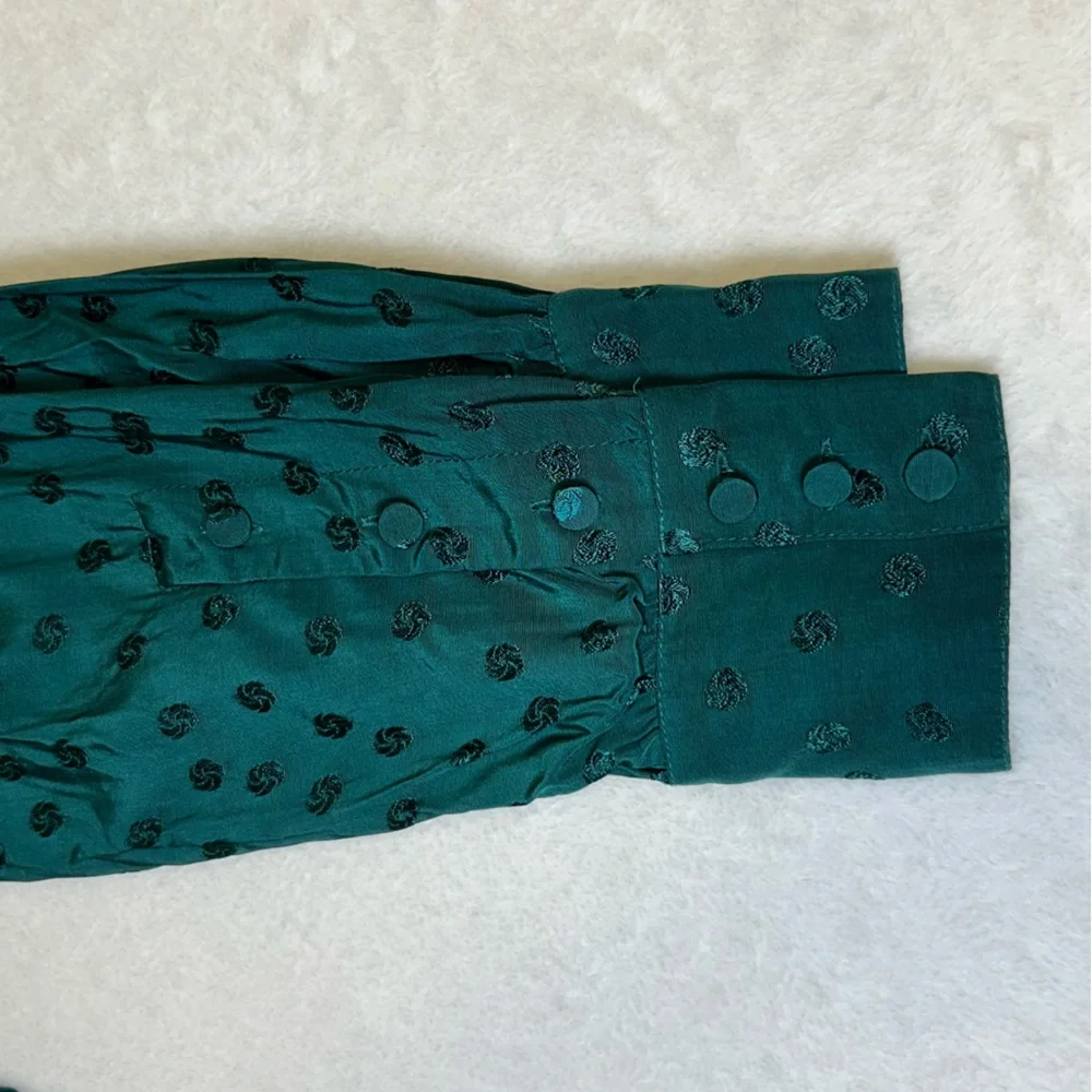 J Crew Green Shift Dress in Jacquard Floral‎ Women’s Size 8